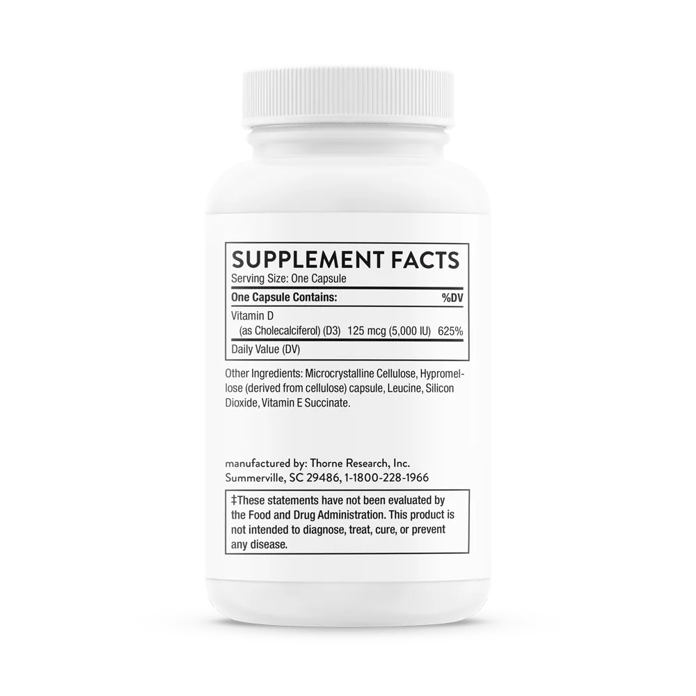 Vitamin D-5,000 - NSF Certified for Sport - 120 Servings thumbnail 7