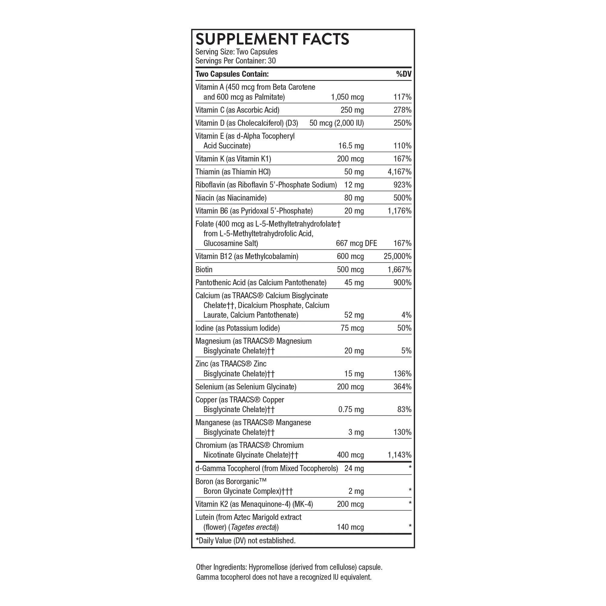 Basic Nutrients 2/Day - NSF Certified for Sport thumbnail 5